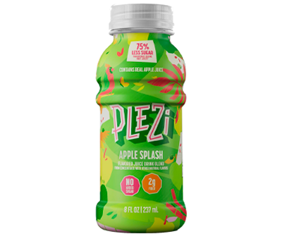 PLEZi Flavored Kids Juice Drink – Apple Splash Fruit Juice Drink Blend